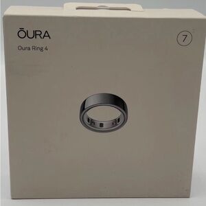 BRAND NEW NEVER USED: Oura Ring 4 — Silver Size 7